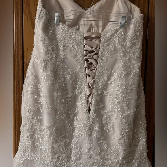 Champagne colored Mermaid style Essence of Australia wedding dress - Picture 6 of 7